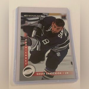 Geoff Sanderson Hockey Card - Blue